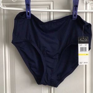 NWT Anne Cole navy tankini bottom